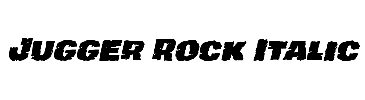 Jugger Rock Italic  font caratteri gratis