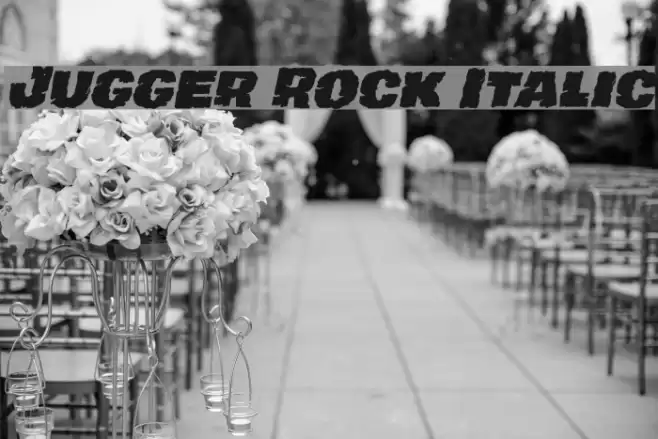 Jugger Rock Italic Font examples