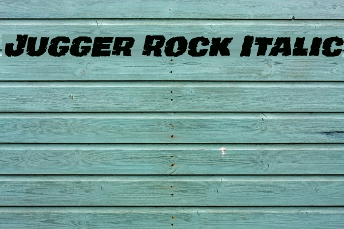 Jugger Rock Italic Example 2