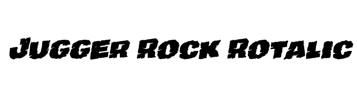 Jugger Rock Rotalic  Frei Schriftart Herunterladen