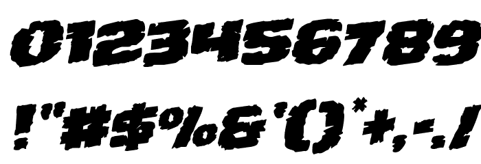 Jugger Rock Rotalic Font OTHER CHARS