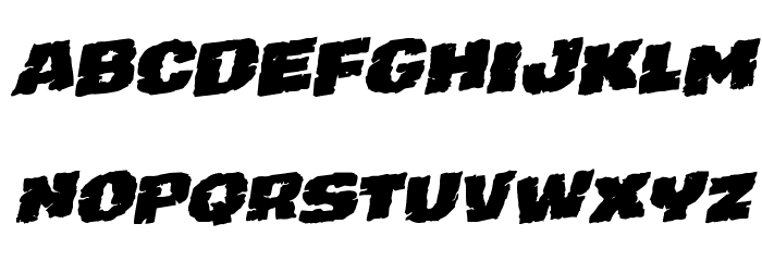 Jugger Rock Rotalic Font LOWERCASE