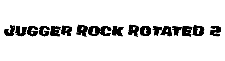 Jugger Rock Rotated 2  免费字体下载