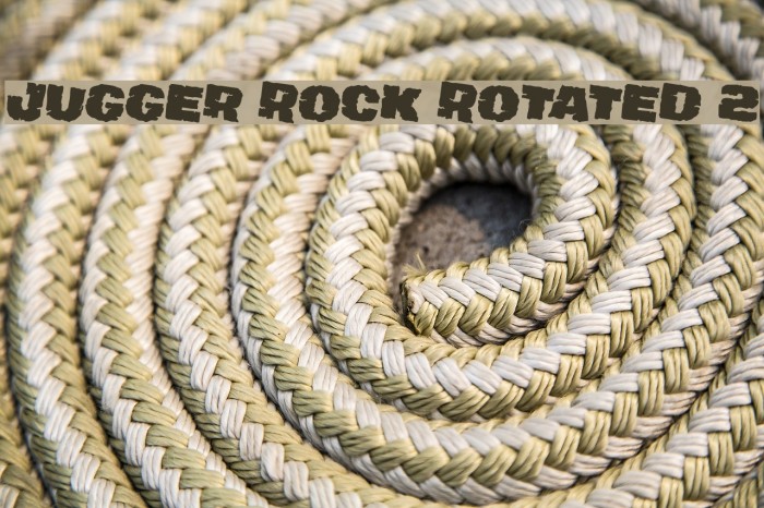Jugger Rock Rotated 2 Font examples