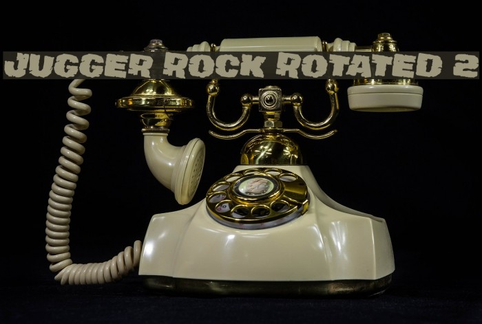 Jugger Rock Rotated 2 Font examples