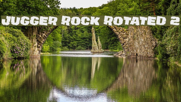 Jugger Rock Rotated 2 Font examples