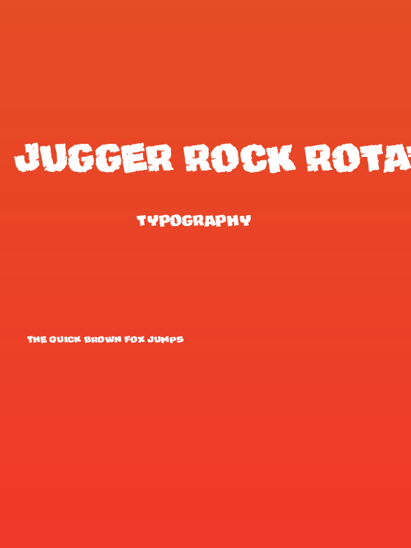 Jugger Rock Rotated Poster