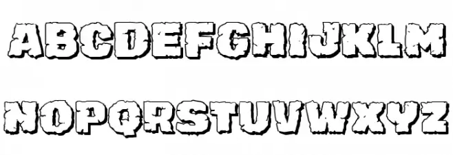 Jugger Rock Shadow Schriftart Groß
