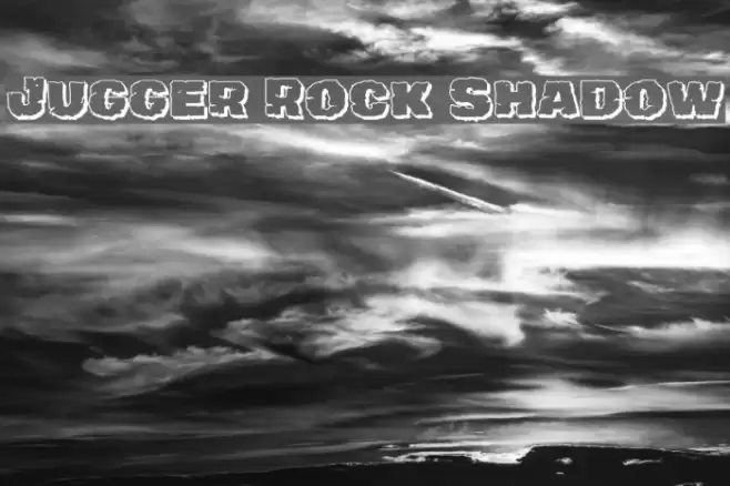 Jugger Rock Shadow Font examples