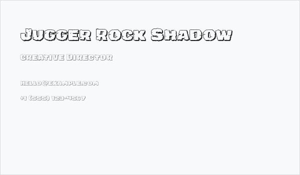 Jugger Rock Shadow Business Card