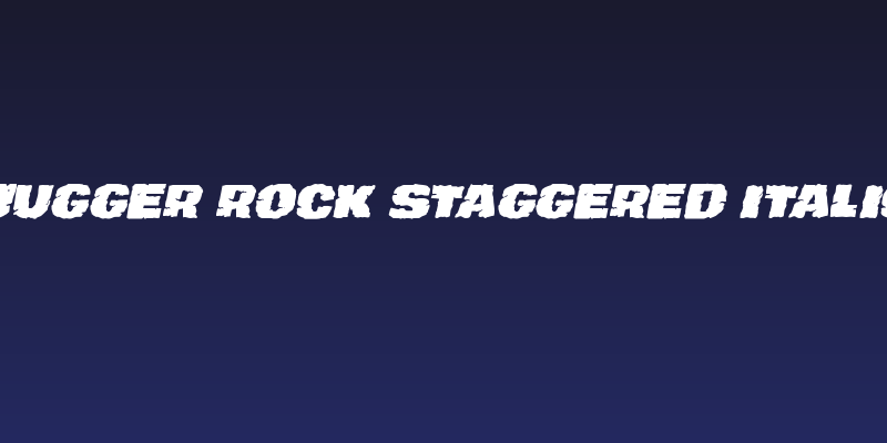 Jugger Rock Staggered Italic Social Header