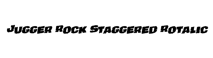 Jugger Rock Staggered Rotalic  Frei Schriftart Herunterladen