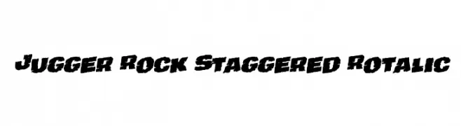 Jugger Rock Staggered Rotalic  Fuentes Gratis Descargar