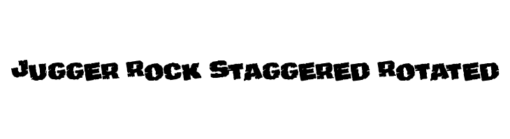 Jugger Rock Staggered Rotated  नि: शुल्क फ़ॉन्ट्स डाउनलोड