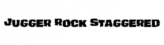 Jugger Rock Staggered  नि: शुल्क फ़ॉन्ट्स डाउनलोड
