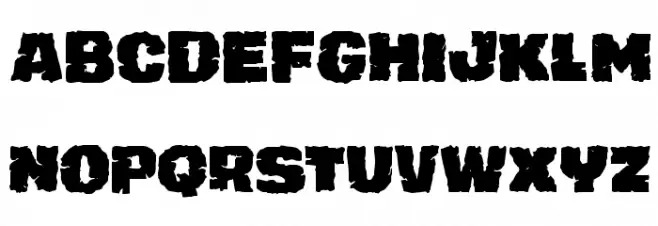 Jugger Rock Шрифта ВЕРХНИЙ