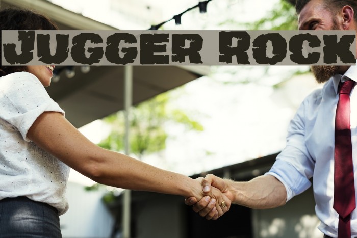 Jugger Rock Font examples