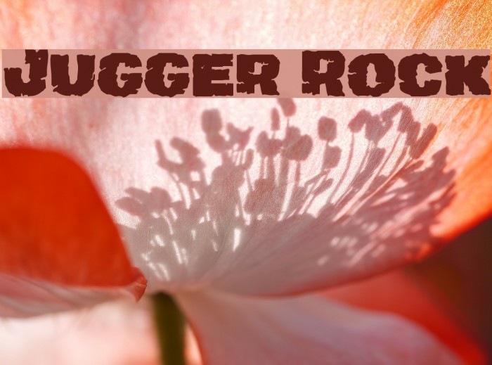 Jugger Rock Font examples