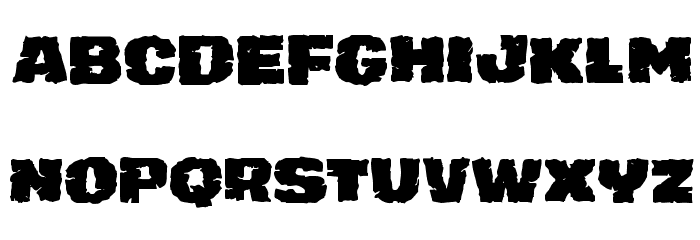 Jugger Rock Font LOWERCASE