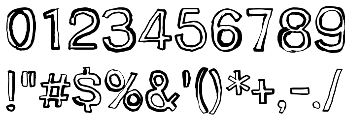 Jugglingoose Font OTHER CHARS
