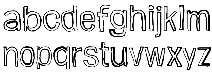 Jugglingoose Font LOWERCASE