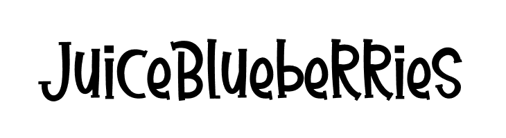 Juice Blueberries Шрифта