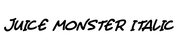 Juice Monster Italic  नि: शुल्क फ़ॉन्ट्स डाउनलोड