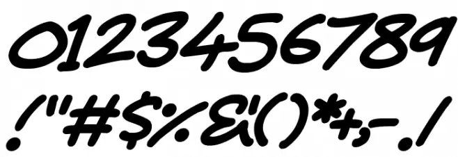 Juice Monster Italic Font OTHER CHARS