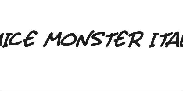 Juice Monster Italic Logo