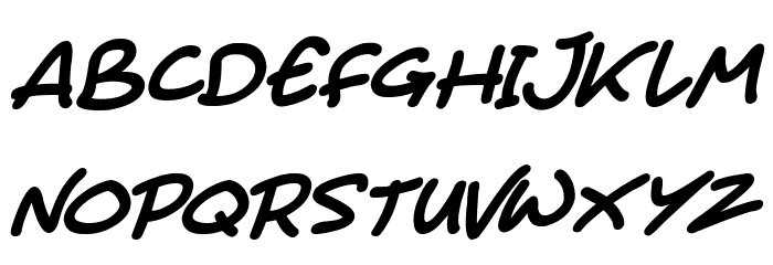 Juice Monster Italic Font LOWERCASE