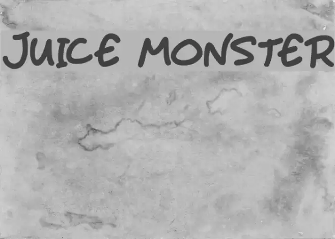 Juice Monster Font examples