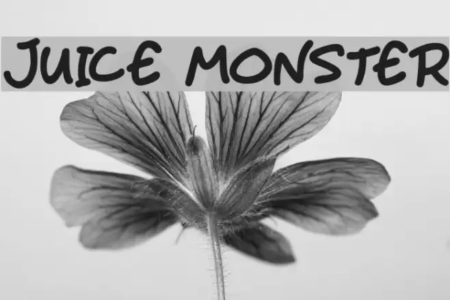 Juice Monster Font examples