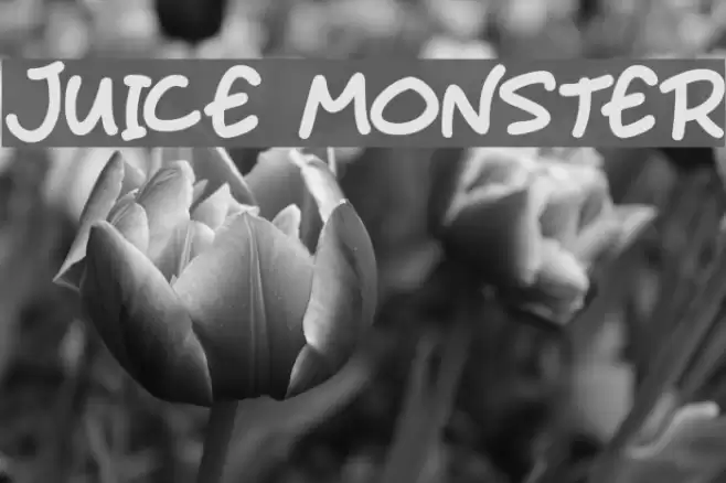 Juice Monster Font examples