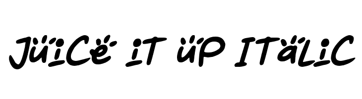Juice it up Italic  नि: शुल्क फ़ॉन्ट्स डाउनलोड