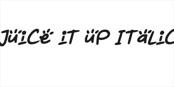 Juice it up Italic Logo