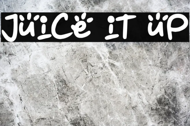 Juice it up Example 1