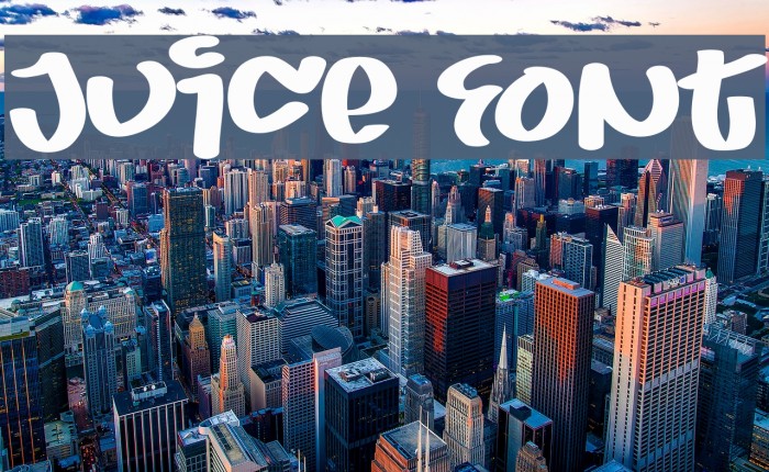 Juice Font examples