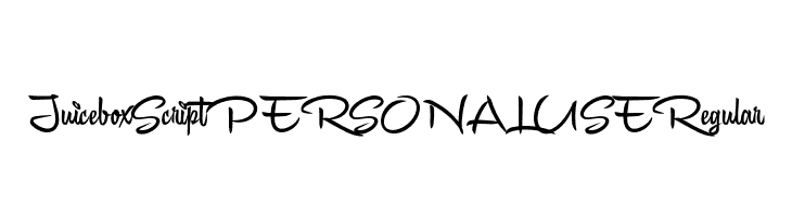 Juicebox Script PERSONAL USE Regular  Descarca Fonturi Gratis