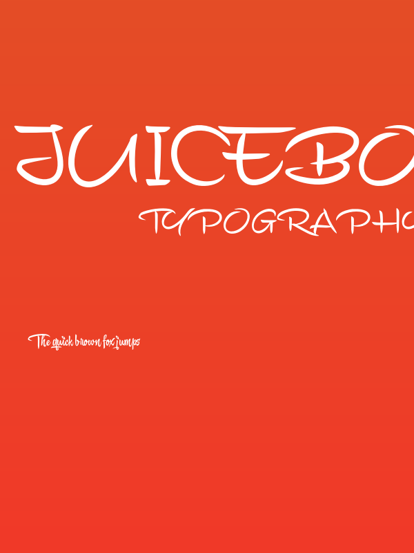 Juicebox Script PERSONAL USE Regular Poster