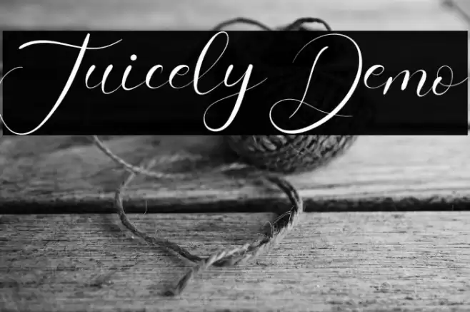 Juicely Demo Font examples