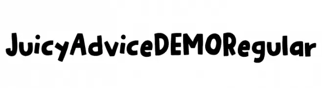 Juicy Advice DEMO Regular  Free Fonts Download