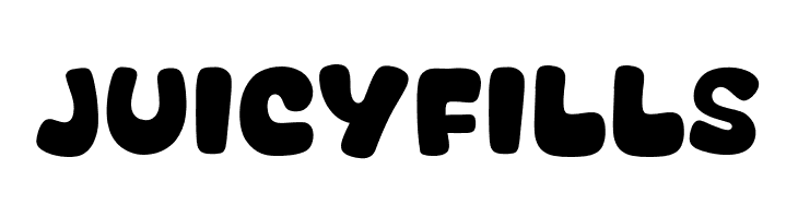 Juicy Fills  フリーフォントのダウンロード