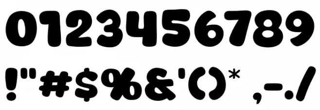 Juicy Fills Font OTHER CHARS