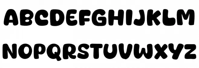 Juicy Fills Schriftart Groß