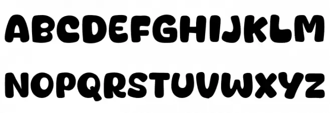 Juicy Fills Caratteri MINUSCOLO