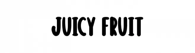 Juicy Fruit  नि: शुल्क फ़ॉन्ट्स डाउनलोड