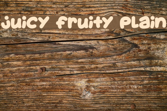 Juicy Fruity Plain Example 1