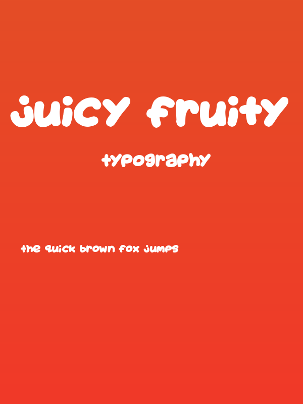 Juicy Fruity Plain Poster
