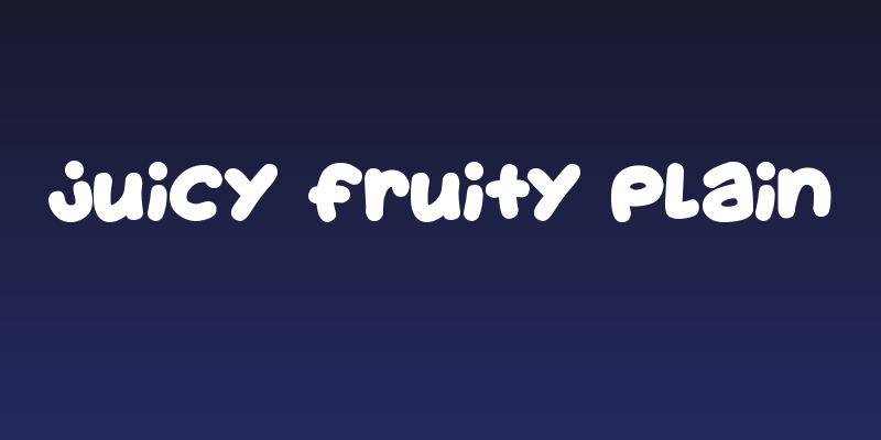 Juicy Fruity Plain Social Header