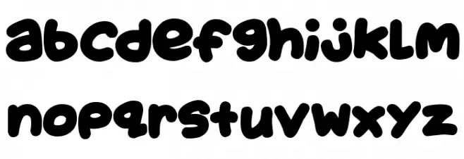 Juicy Fruity Plain Schriftart Kleinbuchstaben